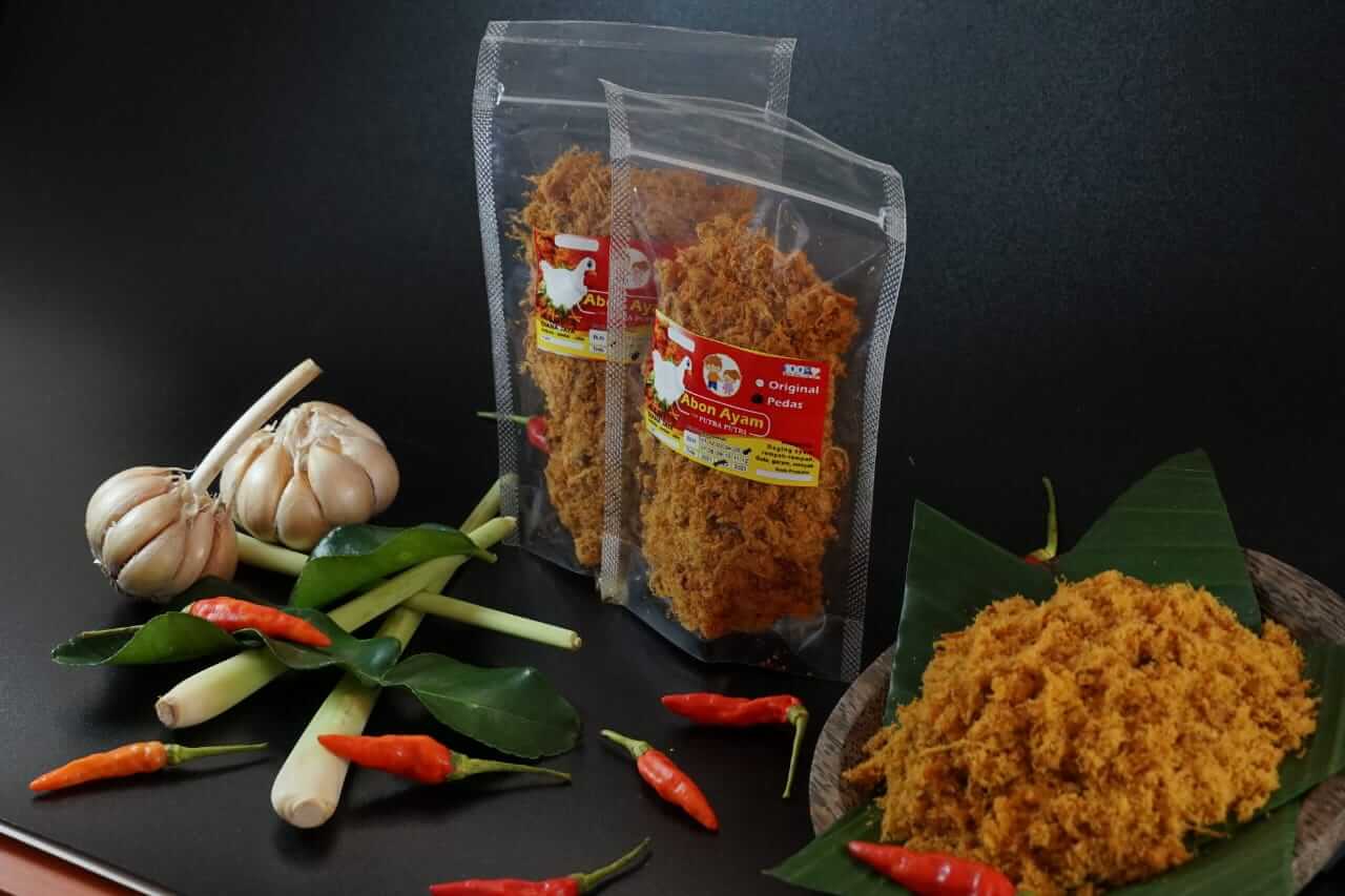 Abon ayam ceria pedas 